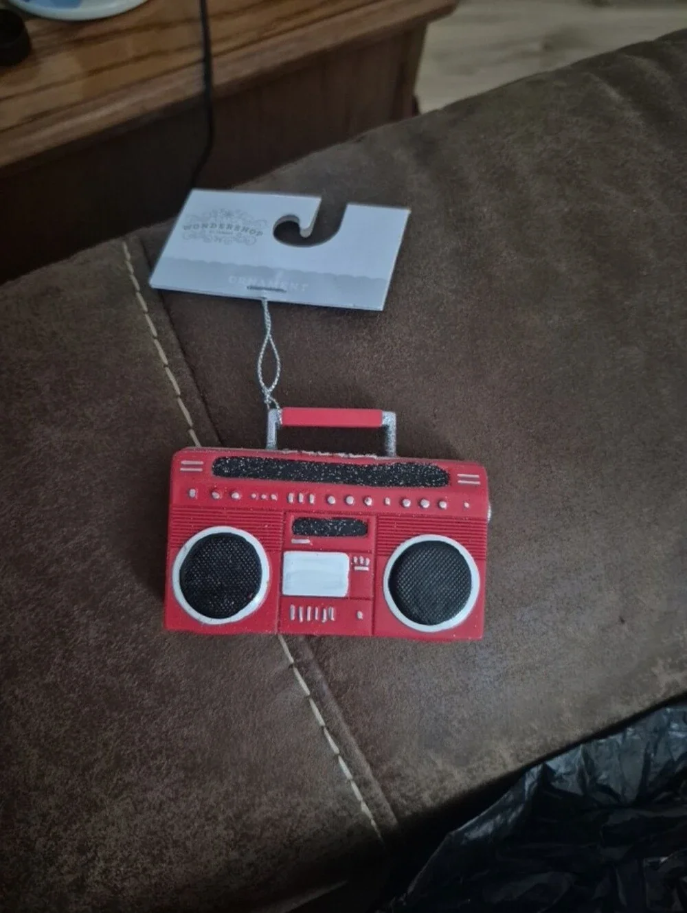 Wondershop Christmas ornament Boombox design